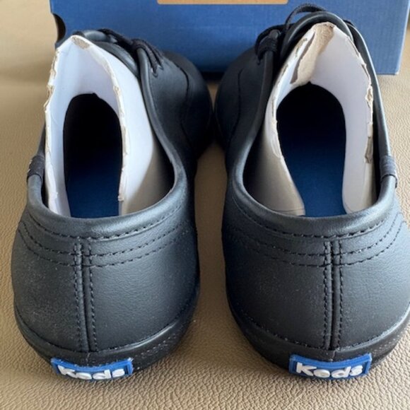 KEDS Womens Champion Black Leather Sneaker NEW-Sz 7 - Picture 7 of 8
